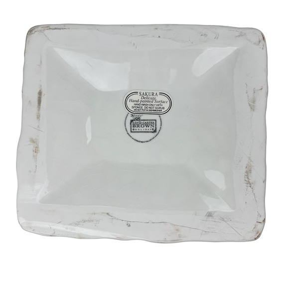 Holiday Cookie Jar David Carter Brown Sakura Blue Christmas Valley Inn Ceramic - Picture 9 of 14